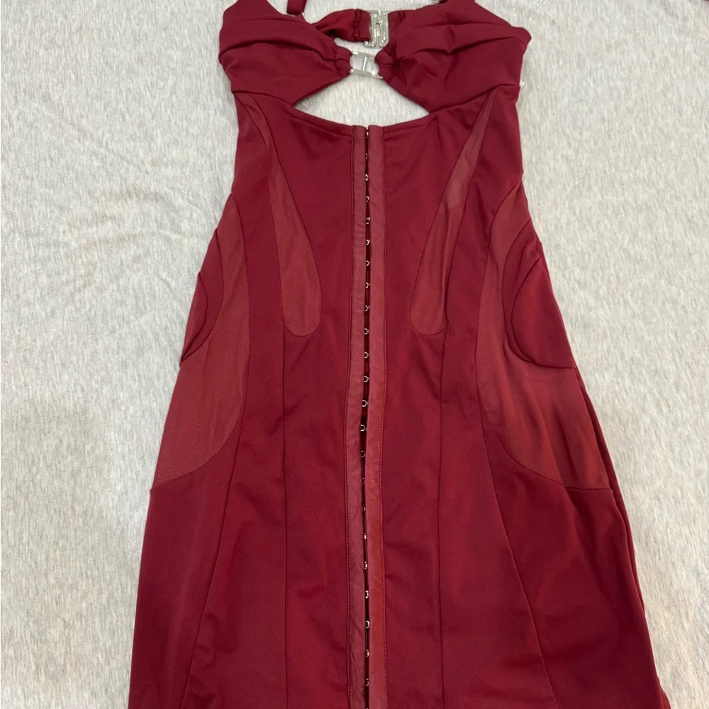 OUTCAST DOMINATE RED MINI DRESS - Picture 7 of 15